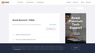 
                            7. Avast Account - FAQs | Official Avast Support