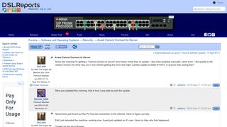 
                            6. Avast Cannot Connect to Server - Security | DSLReports Forums