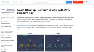 
                            9. Avast Cleanup Premium review + Avast download with 25% discount ...