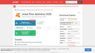 
                            10. avast Free Antivirus 2019 Download – kostenlos – CHIP