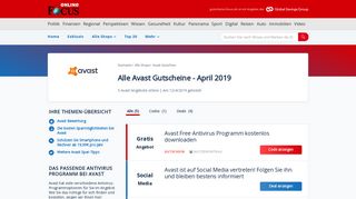 
                            10. Avast Gutscheine: Kostenlos Downloaden - Februar 2019 - Focus