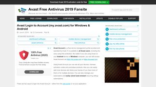 
                            12. Avast Login to Account my.avast.com for Windows/Android