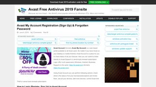 
                            5. Avast My Account Registration & Forgotten Password - GetAvast.net