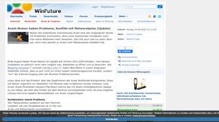 
                            8. Avast-Nutzer haben Probleme, Konflikt mit Malwarebytes (Update ...