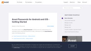 
                            7. Avast Passwords for Android and iOS - Getting started | Official Avast ...