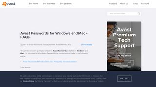 
                            3. Avast Passwords for Windows and Mac - FAQs | Official ...