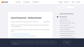 
                            4. Avast Passwords - Getting Started | Official Avast Support