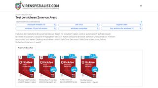 
                            9. Avast Safe Zone test | Test der sicheren Zone von Avast - Virenscanner