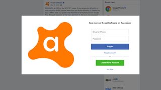 
                            4. Avast Software - SECURITY ALERT for the SPOTIFY users ... - Facebook