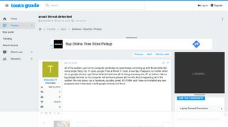 
                            6. avast threat detected | Tom's Guide Forum
