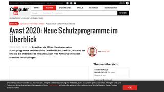 
                            11. Avast: Unterschiede der Versionen - COMPUTER BILD