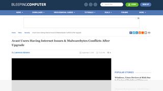 
                            10. Avast Users Having Internet Issues & Malwarebytes Conflicts After ...