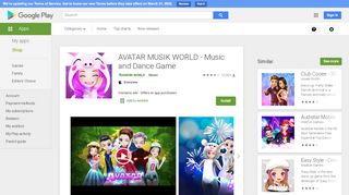 
                            7. AVATAR MUSIK WORLD - Social Dance Game – Apps on Google ...