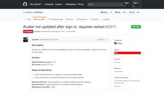 
                            13. Avatar not updated after sign in, requires restart · Issue  ...