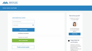 
                            1. AvaTrade: Inicie sesión en su cuenta