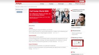 
                            1. Avaya Customer Portal - MeinAvaya Kundenportal