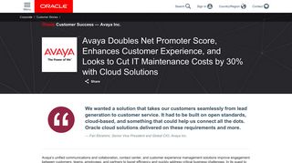 
                            3. Avaya | Oracle Marketing Cloud