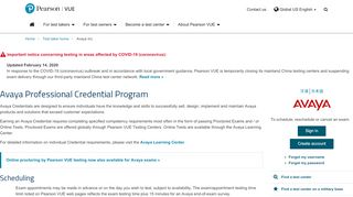 
                            5. Avaya :: Pearson VUE