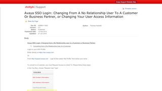 
                            11. Avaya Support - Knowledge Base InQuira InfoCenter - Avaya SSO ...