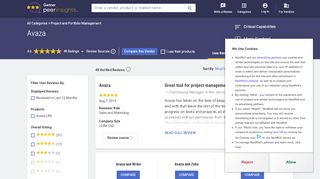 
                            13. Avaza Project Portfolio Management, Worldwide Reviews - Gartner