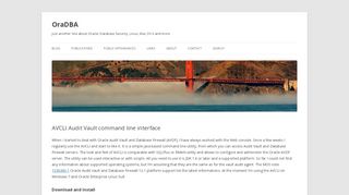 
                            3. AVCLI Audit Vault command line interface | OraDBA