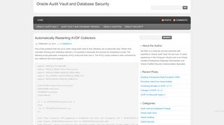 
                            10. AVDF | Oracle Audit Vault and Database Security | Page 2