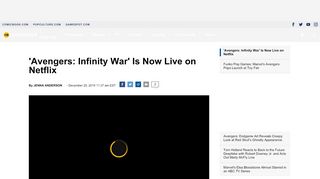 
                            7. 'Avengers: Infinity War' Is Now Live on Netflix - ComicBook.com