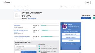 
                            12. Average Chegg Salary - PayScale