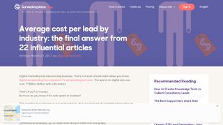 
                            7. Average cost per lead by industry: the final answer from 22 influential ...