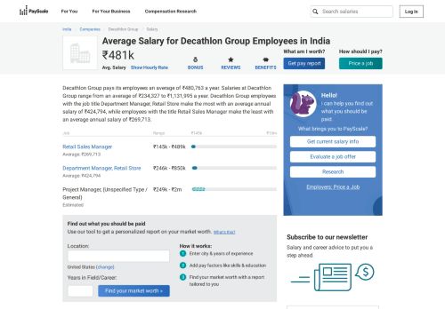 
                            10. Average Decathlon Group Salary - PayScale