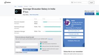
                            9. Average Givaudan Salary - PayScale