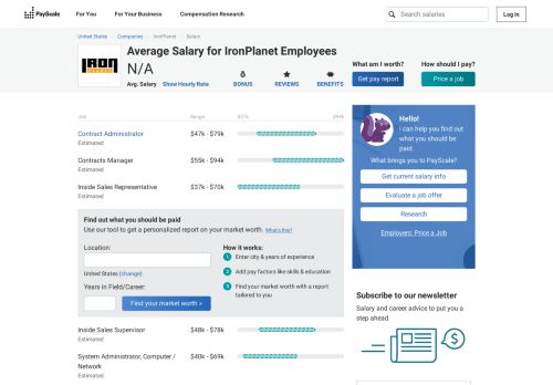 
                            9. Average IronPlanet Salary - PayScale