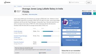 
                            12. Average Jones Lang LaSalle Salary - PayScale