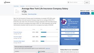 
                            6. Average New York Life Insurance Company Salary - PayScale