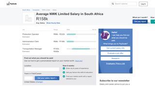 
                            5. Average NWK Limited Salary - PayScale