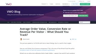 
                            12. Average Order Value, Conversion Rate or Revenue Per Visitor - VWO