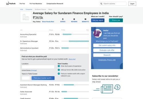 
                            9. Average Sundaram Finance Salary - PayScale