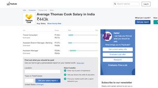 
                            12. Average Thomas Cook Salary - PayScale