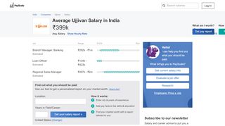 
                            9. Average Ujjivan Salary - PayScale