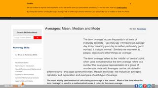 
                            13. Averages: Mean, Median and Mode | SkillsYouNeed