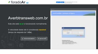 
                            4. Averbtransweb.com.br está Fora do Ar?
