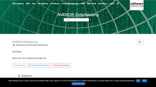 
                            8. AVERO® Zeiterfassung | Software-Search