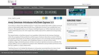 
                            5. Avery Dennison Introduces InfoChain Express 3.3 - Retail IT Insights