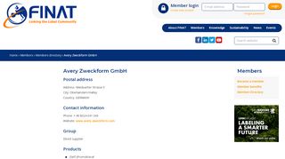 
                            12. Avery Zweckform GmbH - FINAT