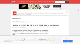 
                            5. AVG AntiVirus FREE: Android-Smartphone orten - CHIP