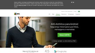 
                            6. AVG Antivirus para Android | Aplicativo grátis para celulares e tablets