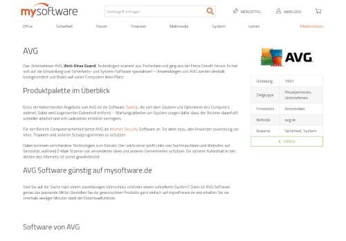 
                            12. AVG - Informationen im Überblick | mysoftware.de |