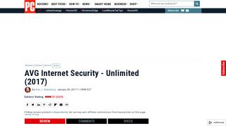 
                            8. AVG Internet Security - Unlimited (2017) Review & Rating | PCMag ...