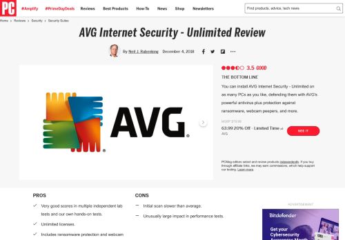 
                            7. AVG Internet Security - Unlimited Review & Rating | PCMag.com