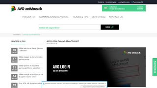
                            10. AVG login og AVG MyAccount - AVG-Antivirus.dk